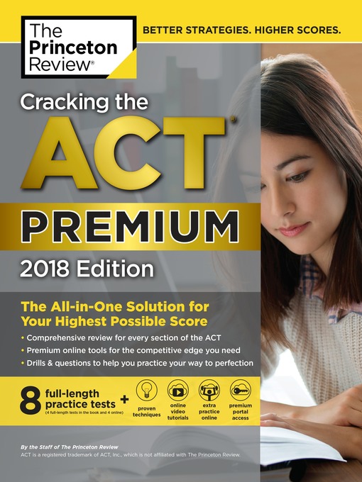 Title details for Cracking the ACT Premium Edition with 8 Practice Tests, 2018 by Princeton Review - Available